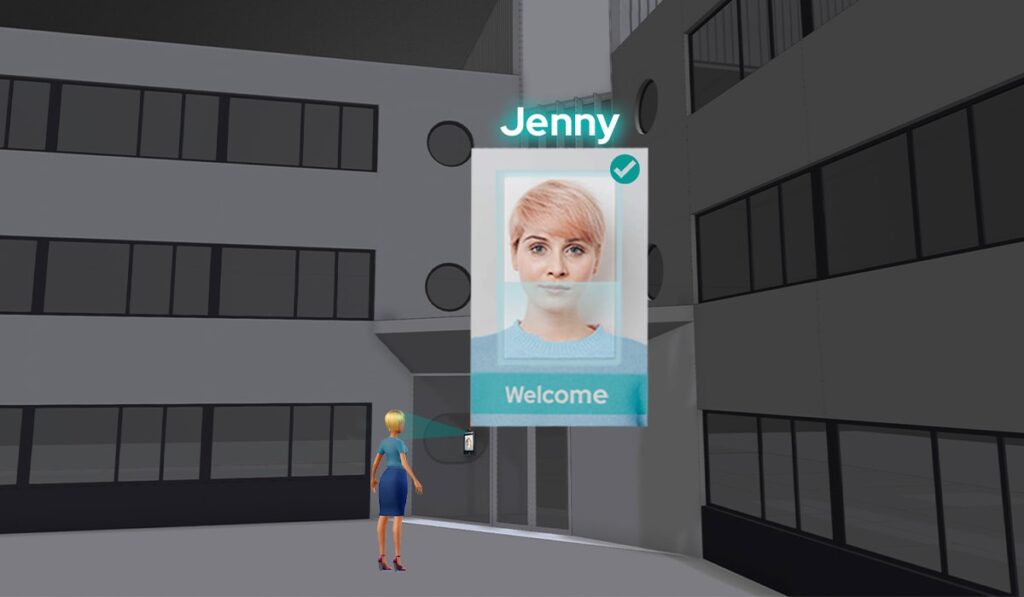 face recognition access control usage in building